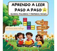 Aprendo a leer: sílabas, palabras y primeras frases: 5 a 7 años, letra ligada primeros lectores