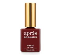 APRÉS Gel Color Nail Polish 15 ml, Burn Baby Burn Collection. No Wipe, Highly Pigmented, Medium Viscosity with Brush-X Nail Art Brush - Salon Quality | HEMA & TPO-Free (Plum Out Of Luck - 253)