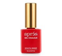 APRÉS Gel Color Nail Polish 15 ml, Burn Baby Burn Collection. No Wipe, Highly Pigmented, Medium Viscosity with Brush-X Nail Art Brush - Salon Quality | HEMA & TPO-Free (Soulful Ginger - 257)