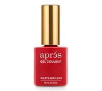 APRÉS Gel Color Nail Polish 15 ml, Burn Baby Burn Collection. No Wipe, Highly Pigmented, Medium Viscosity with Brush-X Nail Art Brush - Salon Quality | HEMA & TPO-Free (Hearts And Likes - 255)