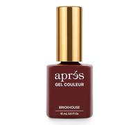 APRÉS Gel Color Nail Polish 15 ml, Burn Baby Burn Collection. No Wipe, Highly Pigmented, Medium Viscosity with Brush-X Nail Art Brush - Salon Quality | HEMA & TPO-Free (Brickhouse - 297)