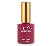 APRÉS Gel Color Nail Polish 15 ml, Burn Baby Burn Collection. No Wipe, Highly Pigmented, Medium Viscosity with Brush-X Nail Art Brush - Salon Quality | HEMA & TPO-Free (What The Fig - 286)