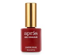 APRÉS Gel Color Nail Polish 15 ml, Burn Baby Burn Collection. No Wipe, Highly Pigmented, Medium Viscosity with Brush-X Nail Art Brush - Salon Quality | HEMA & TPO-Free (Vampire Drunk - 254)