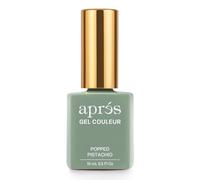 APRÉS Gel Color Nail Polish 15 ml, It's Not Easy Being Green Collection, No Wipe, Highly Pigmented with Brush-X Nail Art Brush - Salon Quality | HEMA & TPO-Free (Popped Pistachio - 354)