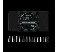 Apres Gel-X® Coffin Box of Nail Tips | 280 Soft Gel Tips, 14 Sizes 00-9 | Half-sizes Included (Natural Coffin Long, 280 Count)