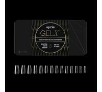 Apres Gel-X® Coffin Box of Nail Tips | 280 Soft Gel Tips, 14 Sizes 00-9 | Half-sizes Included (Sculpted Coffin Medium, 280 Count)