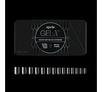 Apres Gel-X® Square Box of Nail Tips | 280 Soft Gel Tips, 14 Sizes 00-9 | Half-sizes Included (Natural Square Short, 280 Count)
