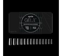 Apres Gel-X® Square Box of Nail Tips | 280 Soft Gel Tips, 14 Sizes 00-9 | Half-sizes Included (Natural Square Long, 280 Count)