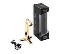 APRÉS Omni Light, Gel-X UV LED Lamp, Flash Curing Wand, Handheld or Standing Cordless Nail Lamp for Gel Nails (Gold)