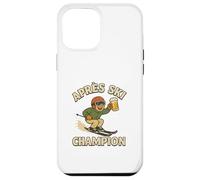 Apres Ski Champion Funny Skiing Retro Winter Mountain Design Case for iPhone 12 Pro Max