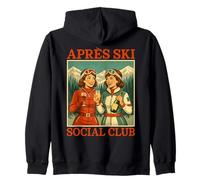 Après Ski Club Retro Women Apres Ski Winter Vacation Zip Hoodie