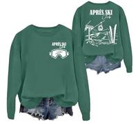 Apres Ski Club Winter Sweatshirt, Apres Ski Club Sweatshirt, Après Ski Club Sweatshirt, Unisex Apres Ski Club Sweatshirt Green