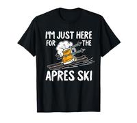 Apres Ski Funny Drinking Beer Skier Winter Sport Skiing T-Shirt