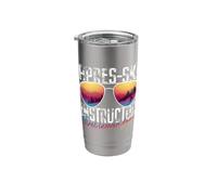 Apres Ski Instructor First Lesson Free Funny Skiing Shades Stainless Steel Insulated Tumbler