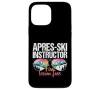 Apres Ski Instructor First Lesson Funny Ski Goggles Skiing Case for iPhone 13 Pro Max
