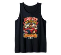 Apres Ski Instructor Teaching Turns Taking Shots Fun Tank Top