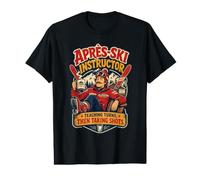 Apres Ski Instructor Teaching Turns Taking Shots Fun Value Graphic T-Shirt