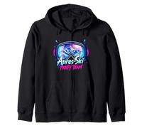 Apres Ski Party - Snowy Mountain Nightlife Zip Hoodie