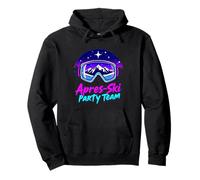 Apres Ski Party Vibes - Snowy Mountain Nightlife Pullover Hoodie