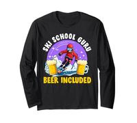 Apres-Ski SKI School GURU Beer Included Funny Ski Instructor Long Sleeve T-Shirt