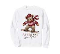 Apres Ski Social Club Bear Snowboard Winter Sweatshirt