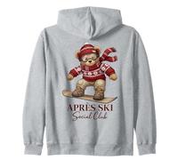 Apres Ski Social Club Bear Snowboard Winter Zip Hoodie