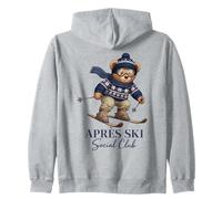 Après Ski Social Club Cute Ski Bear Zip Hoodie