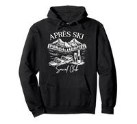 Après Ski Social Club Retro Snowboard Mountain Pullover Hoodie