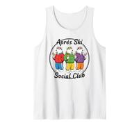 Après Ski Social Club Tee Funny Skiing Ski Polar Bear Tank Top
