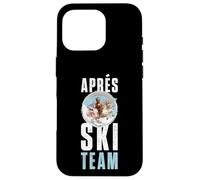 Apres Ski Team | Funny Unicorn With Monkey Case for iPhone 16 Pro