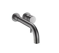 Apres Wall Mounted Basin Mixer or Bath Filler Brushed Brass | Bathroom Sink Tap | Wall Mounted Bath Filler Tap | Gunmetal Finish