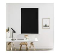 Aprica Blackout Made to Measure Roller Blinds - Easy Fit Roller Blinds for Windows and Doors - Thermal Blinds Fabric with Child Safety Pull Cords (Black, Width 120cm - Drop 160cm)