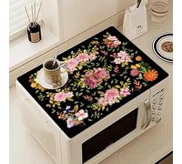 Apriciti Rubber Mat for Microwave Top Cover, 18"x14" Non Slip Nonstick Heat Resistant Microwave Kitchen Counter Protector Mat, Air Fryer Pad for Counter Heat Resistant