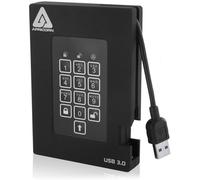 Apricorn 256GB Aegis Fortress FIPS 140-2 Level 2 Validated 256-Bit Encrypted USB 3 External SSD (A25-3PL256-S256F)
