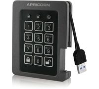 Apricorn Aegis Padlock 240GB SSD 256-Bit, FIPS 140-2 Validated USB 3.0 Hardware Encrypted External Portable Drive *RUGGEDISED* (ASSD-3PL256-240F)