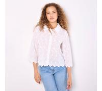 Apricot 3D Floral Embroidered Shirt NAVY EXTRA SMALL