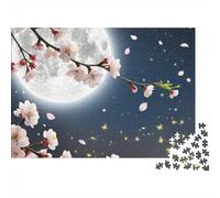 Apricot Blossom 1000 Pieces Jigsaw Puzzle for Adults - Premium Wooden Difficult Puzzles, Family Game Night Gift, Wall Art Home Decor, Relaxing Therapy Toy 1000pcs (75x50cm)