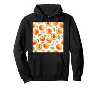 Apricot Blossom Fruit Watercolor Pattern Pullover Hoodie