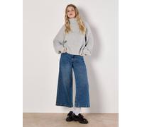 Apricot Cable Knit Roll Neck Jumper In Grey Grey 10