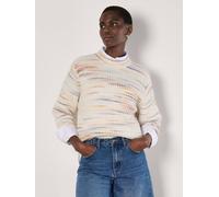 Apricot Chunky Knit Space Dye Jumper In Cream Cream 14