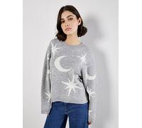 Apricot Constellation Jumper, Grey, Size Xl, Women Grey