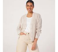 Apricot Cotton Blend Button Through Cardigan BLACK SIZE 10