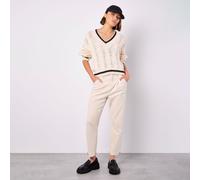 Apricot Cricket Cable Cropped Jumper STONE XL