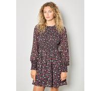 Apricot Ditsy Floral Smocked Mini Dress In Pink Pink