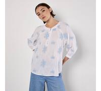 Apricot Embroidered Dotty Flower Blouse PISTACHIO SIZE 10