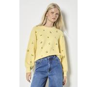 Apricot Embroidered Lemon Jumper In Yellow Yellow 10