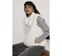 Apricot Women's Fleece Zip-Through Gilet in Cream | Size: 16