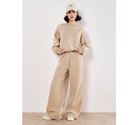 Apricot Floral Embroidered Wide Leg Joggers In Cream Cream 14