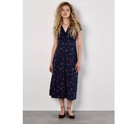 Apricot Women's Floral Heart Midi Dress in Navy | Size: 12 Apricot Navy 12