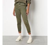 Apricot Freya Paper Bag Waist Crop Jeans KHAKI 2XL